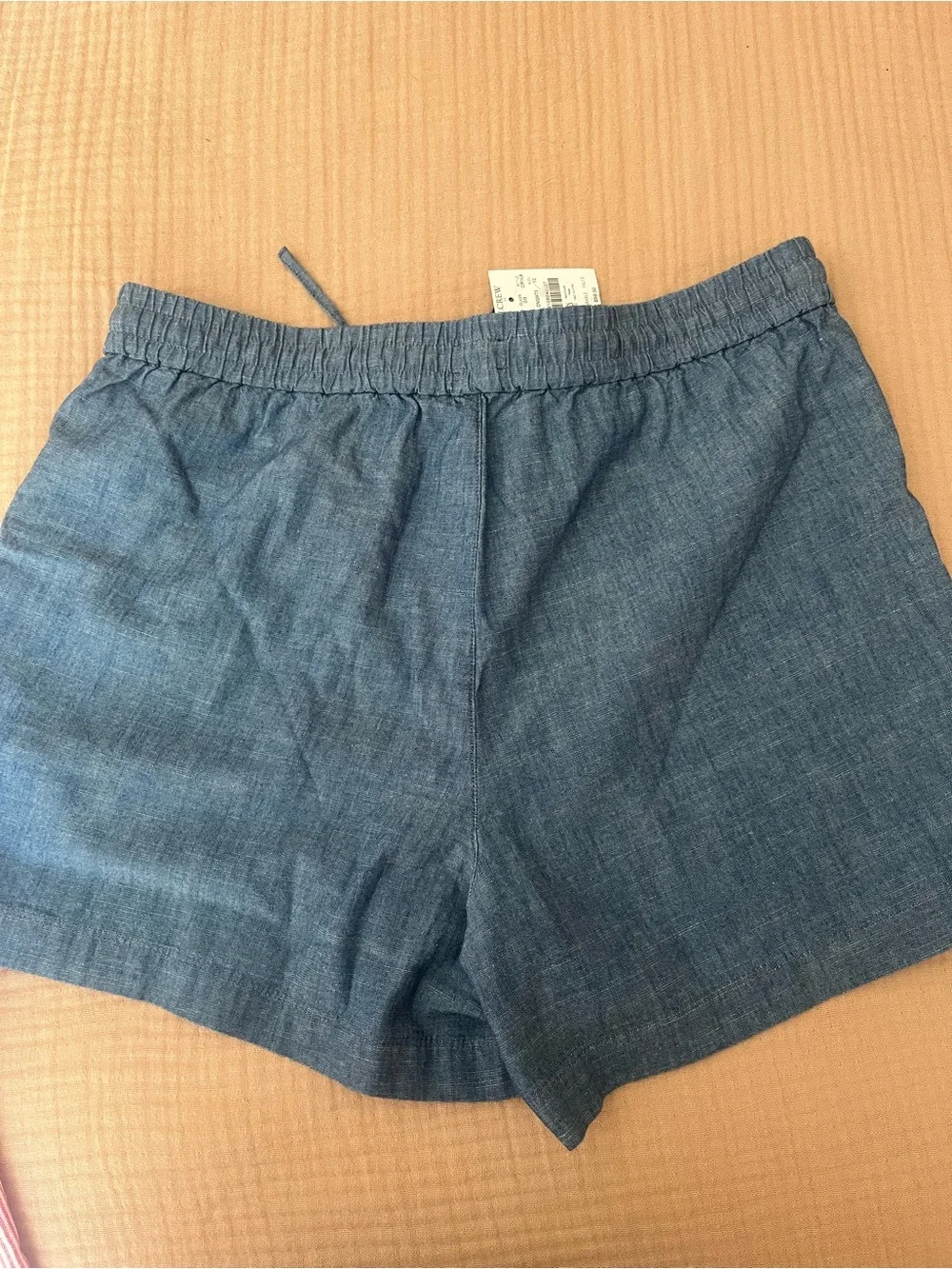 J. Crew Light Chambray Drawstring Shorts - Light Blue